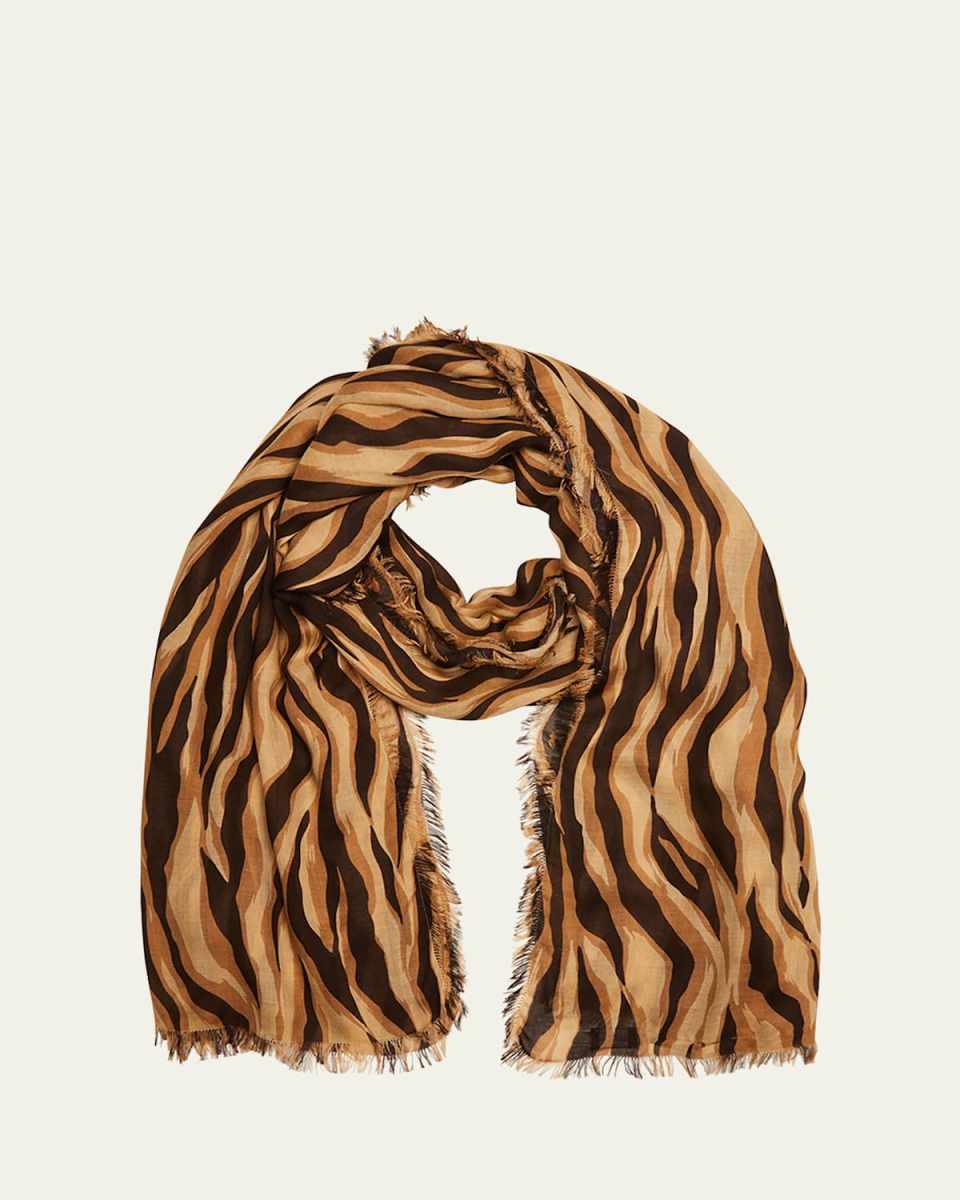 Tiger Cashmere-Modal Scarf