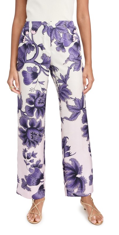F. R.S For Restless Sleepers Etere Pants Palm And Rein Flowers