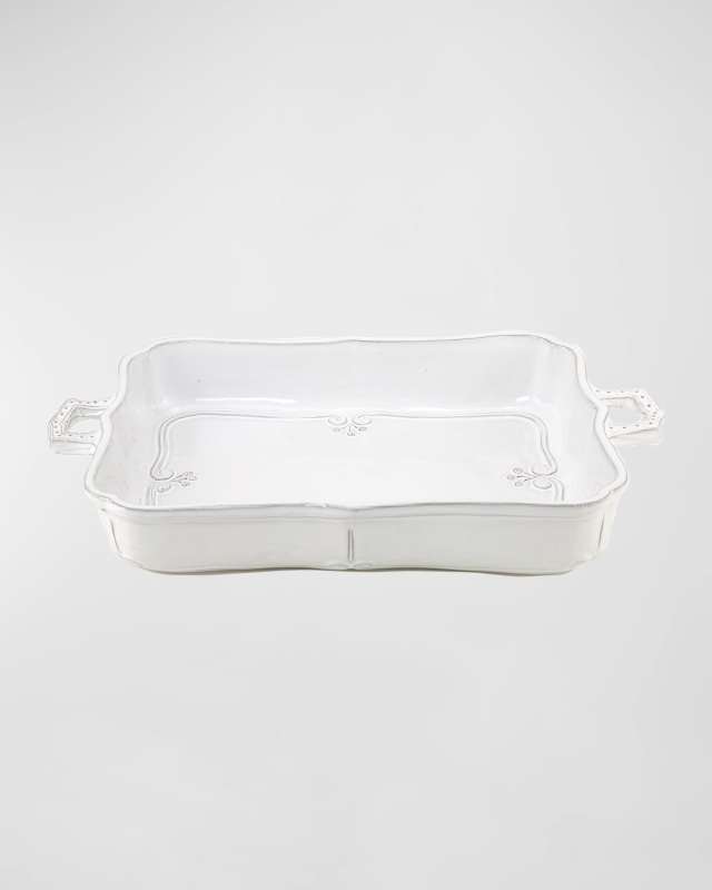 Bella Bianca Rectangular Lasagna Dish