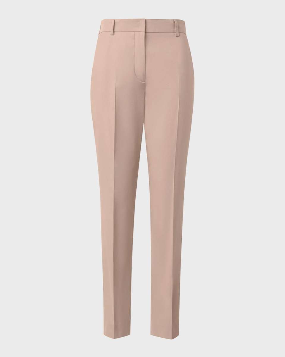 Flavin Cotton Techno Gabardine Tapered-Leg Ankle Pants
