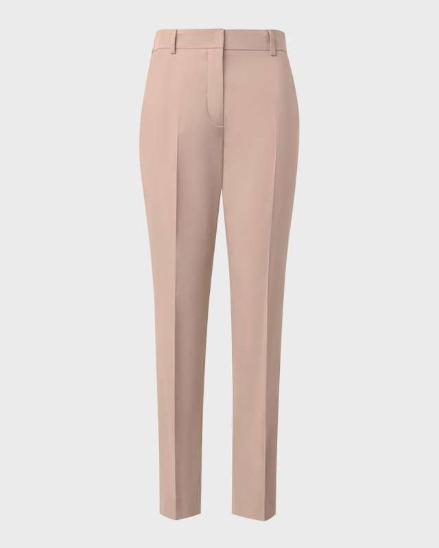 Flavin Cotton Techno Gabardine Tapered-Leg Ankle Pants