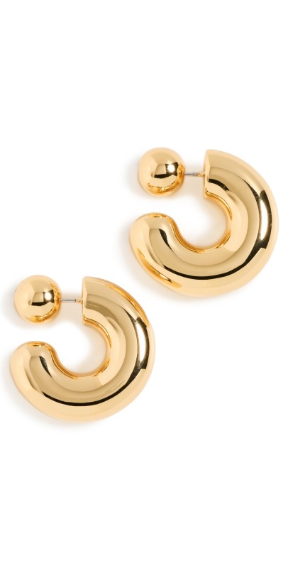 Jenny Bird Tome Large Hoops High Polish Gold