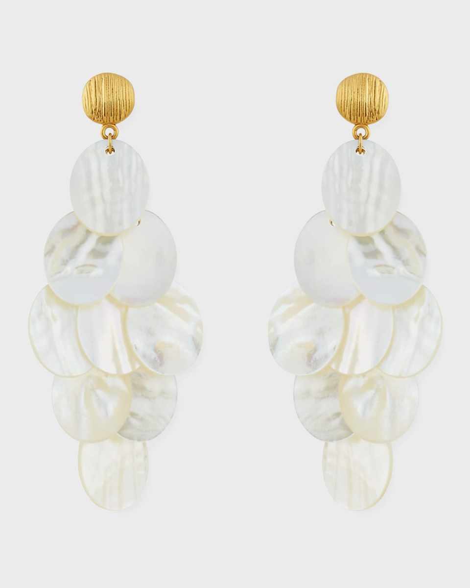 Mother-of-Pearl Chandelier Earrings