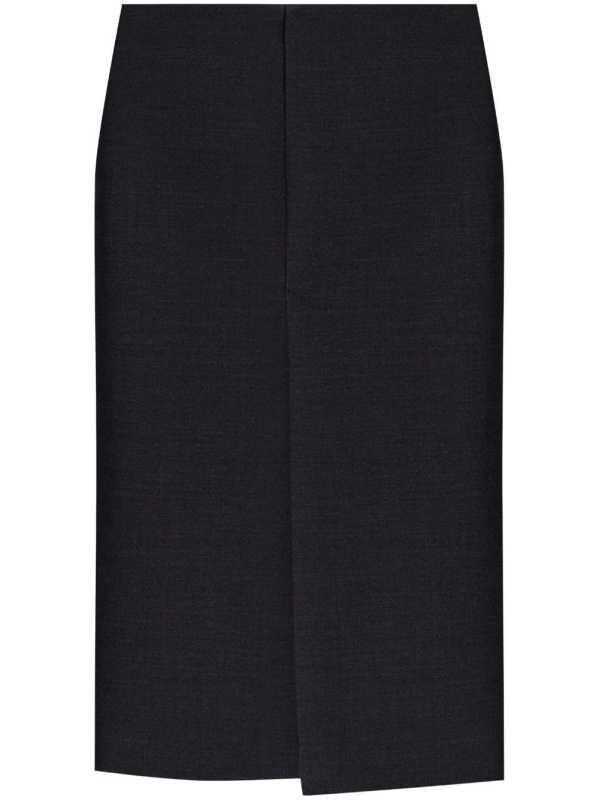 slit-detail pencil skirt