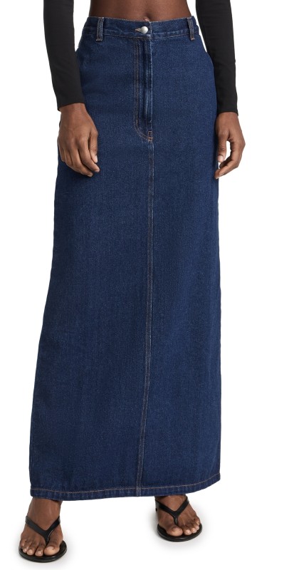 Beaufille Minter Maxi Skirt Blue Wash