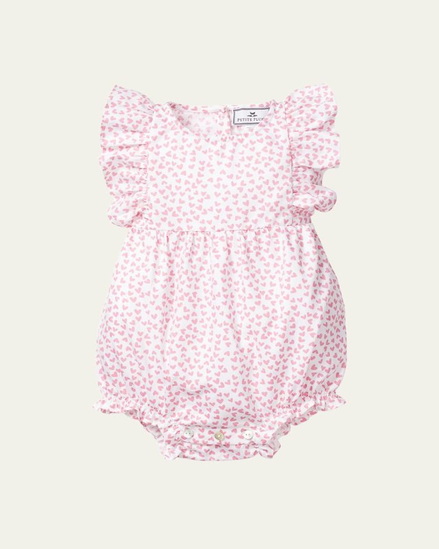 Kid's Sweethearts Ruffle Bubble Romper, Size 0-24
