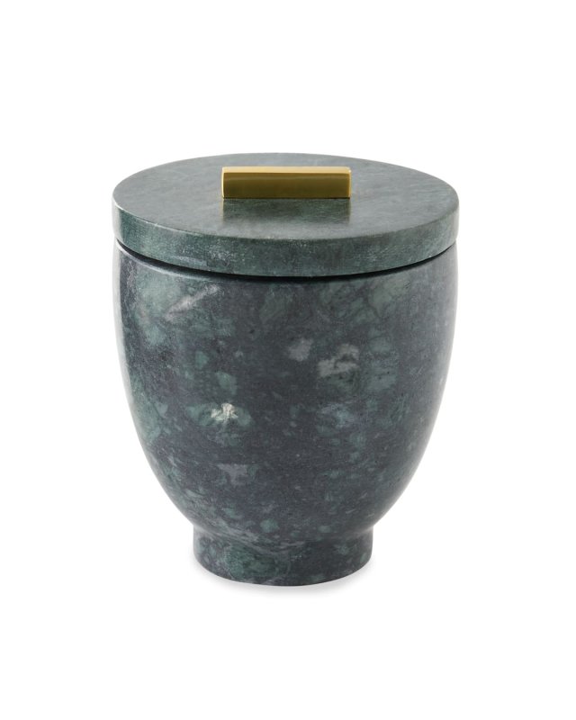Esmeralda Marble Cotton Jar