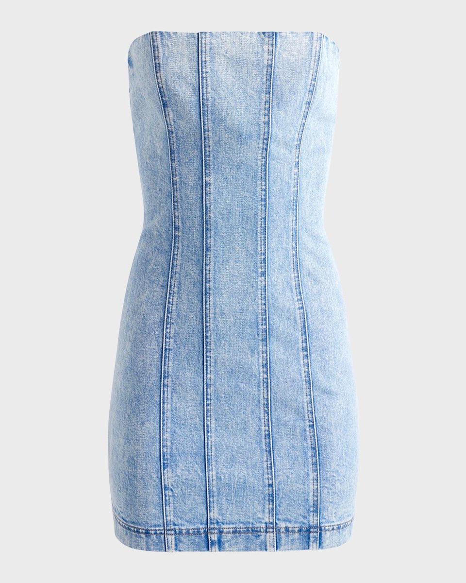 Palmer Denim Strapless Mini Dress