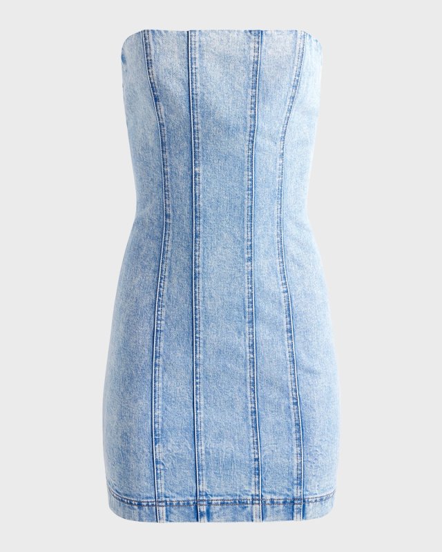 Palmer Denim Strapless Mini Dress