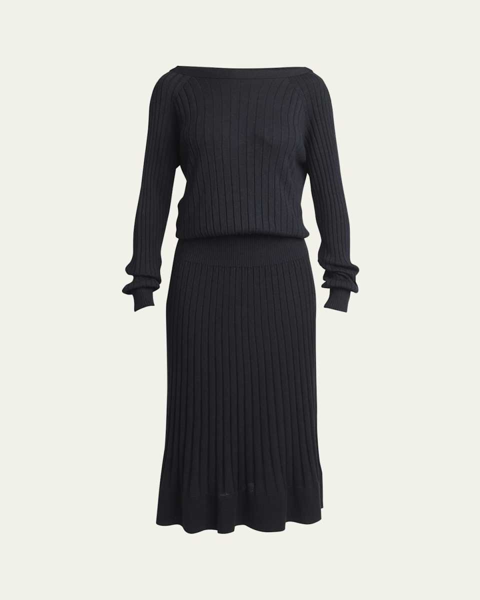 Eden Superfine Merino Wool and Silk Knit Dress