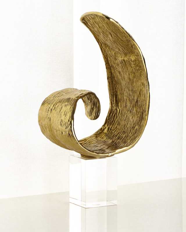 Organic Curls In Brass