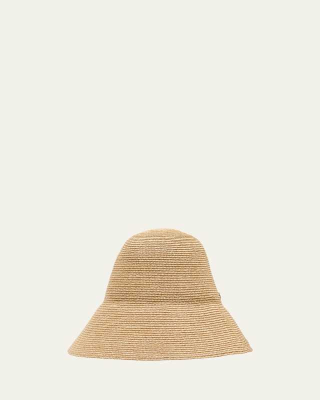 Logo Straw Structured Hat