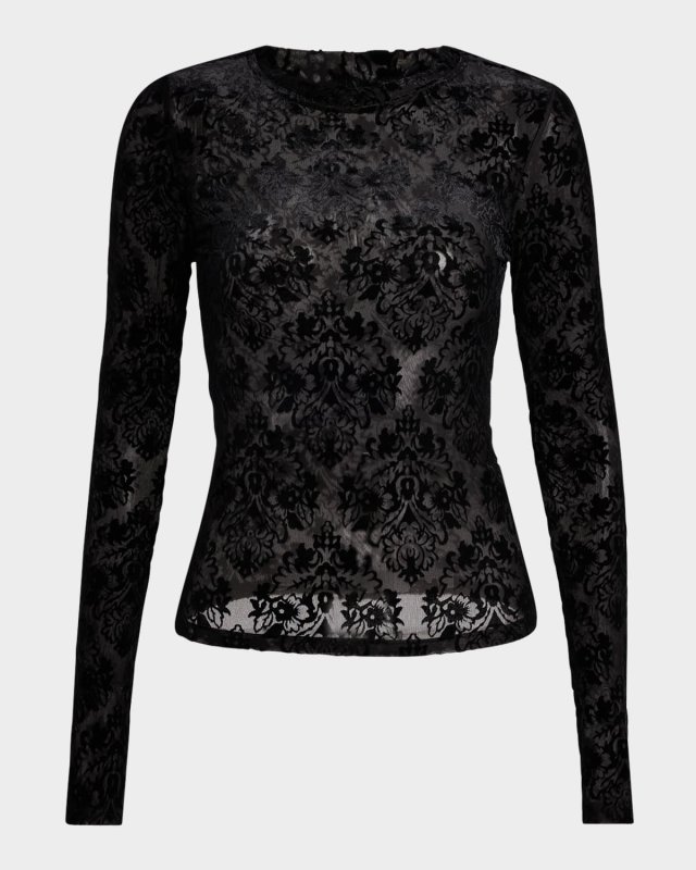 Chelle Lace Long-Sleeve Top
