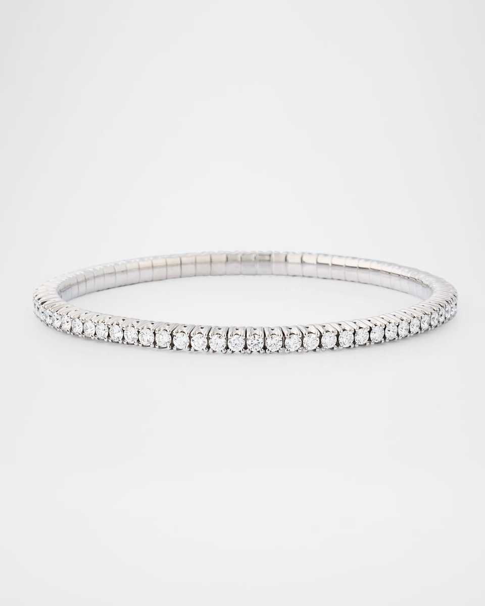 18K White Gold FG/VS Diamond Xpandable Bracelet