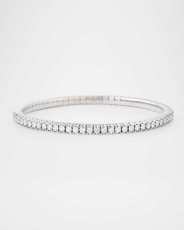 18K White Gold FG/VS Diamond Xpandable Bracelet