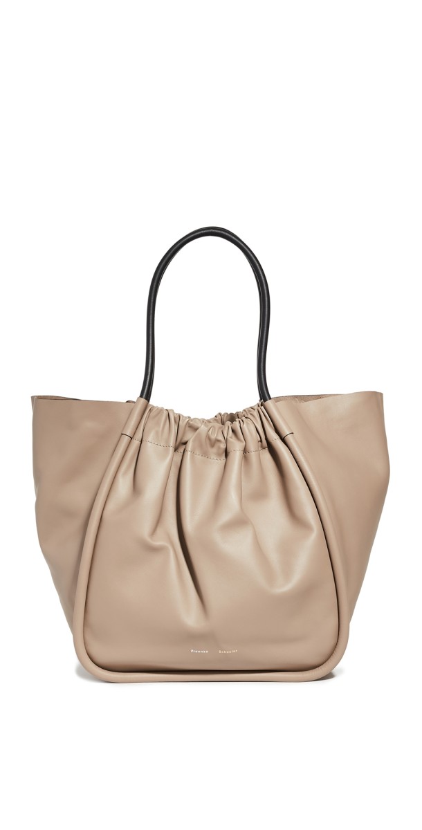 Proenza Schouler XL Ruched Tote Light Taupe