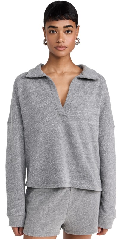Year of Ours The Court Pullover Heathered Grey