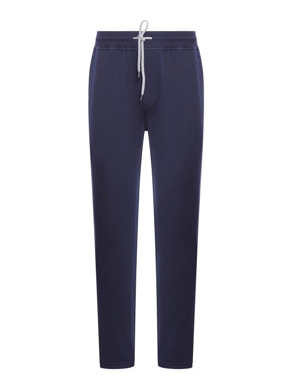 Brunello Cucinelli Pantalons De Sport - Bleu