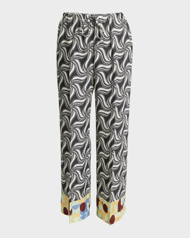 Puvis Printed Wide-Leg Pants