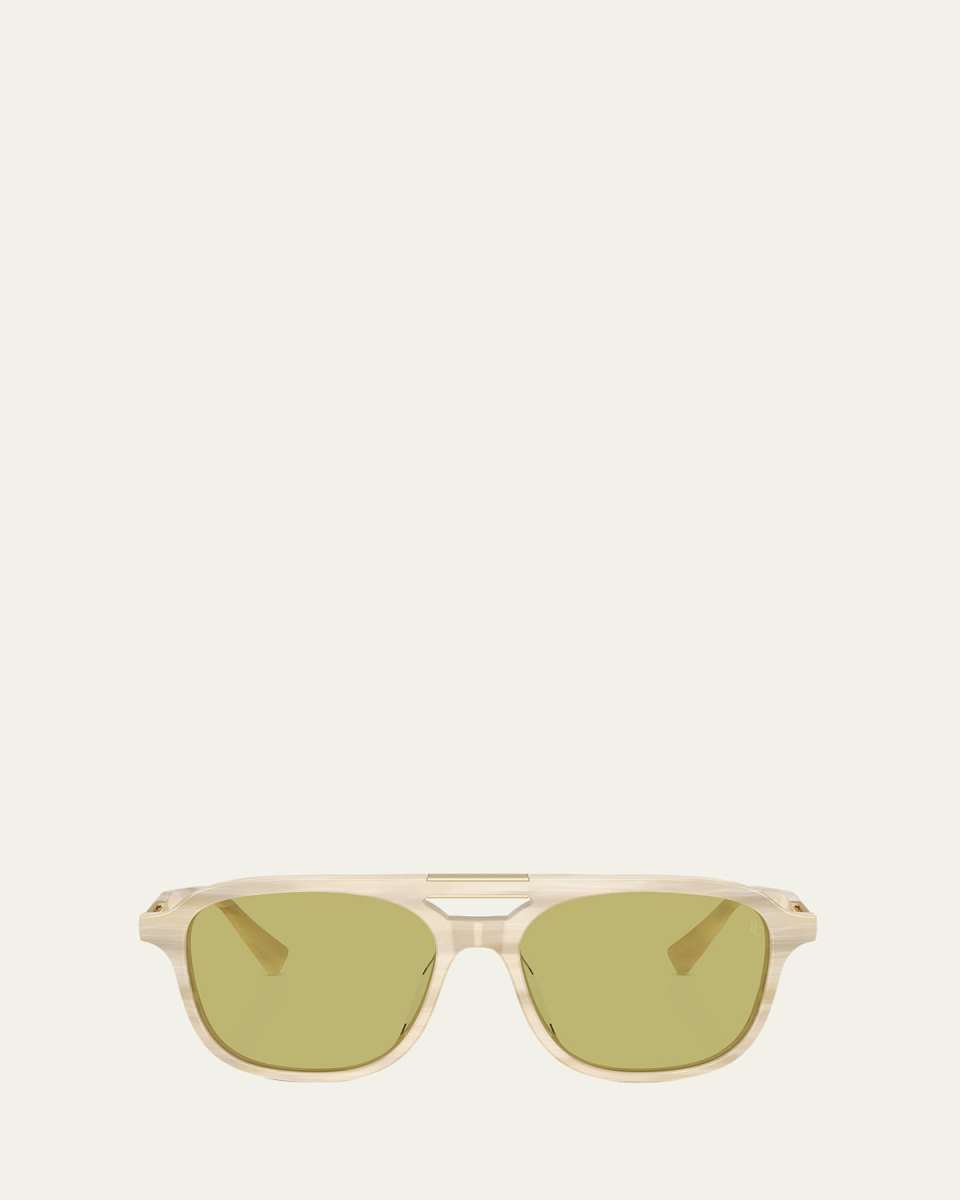 Polarized Acetate Aviator Sunglasses