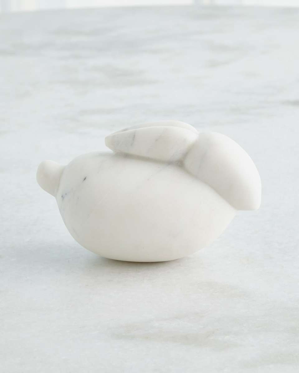 White Bunny Sculpture