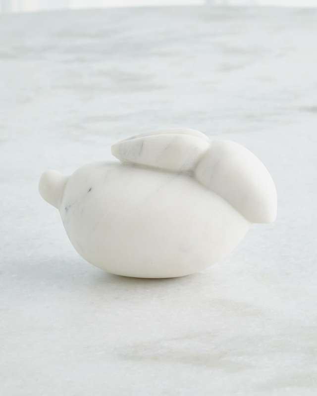 White Bunny Sculpture