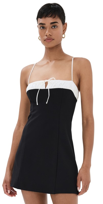 Reformation Sadie Knit Dress Black/White