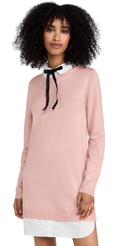 English Factory Combo Shirtdress Heather Grey