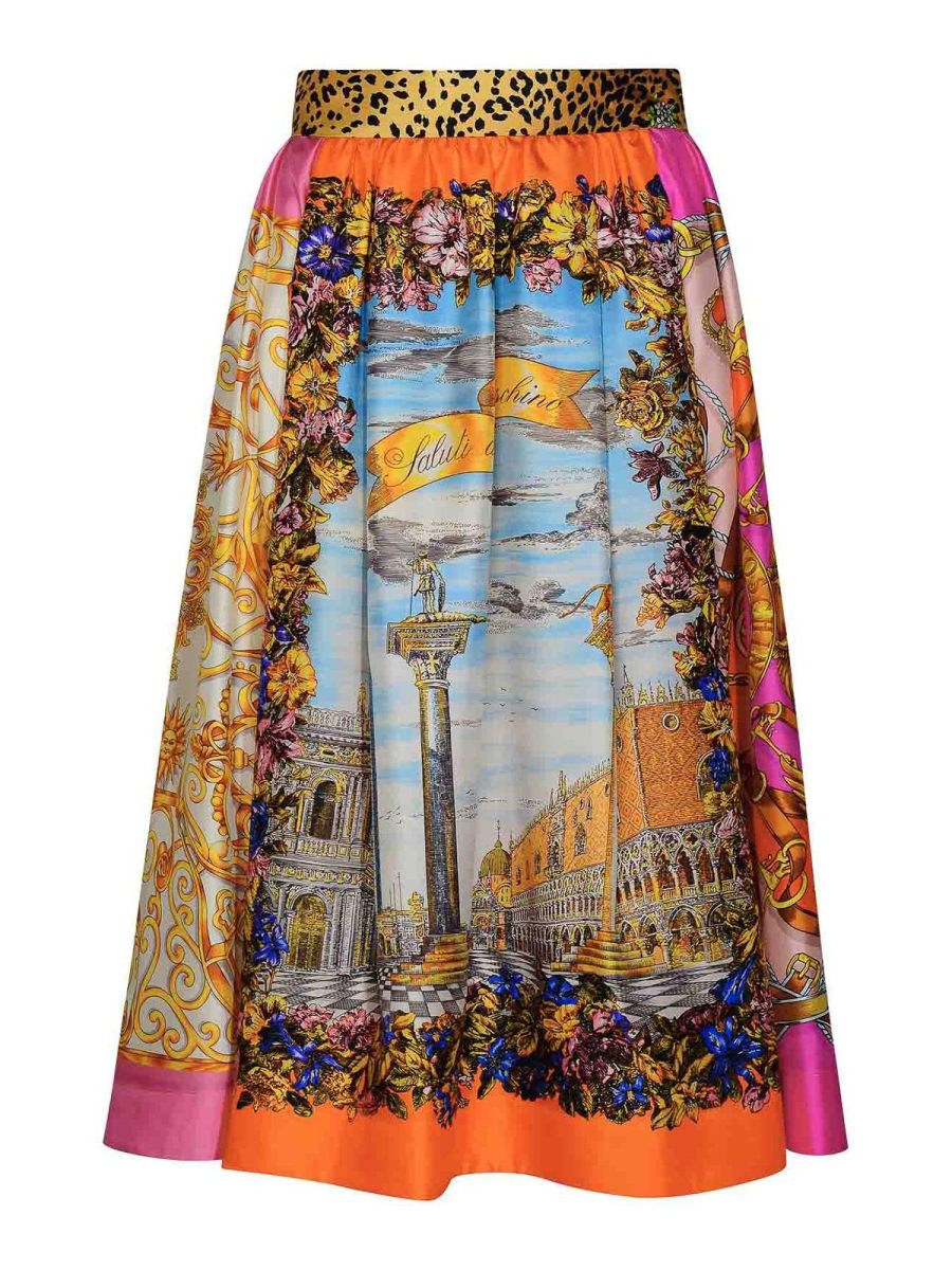 Moschino Jupe Midi - Multicolore