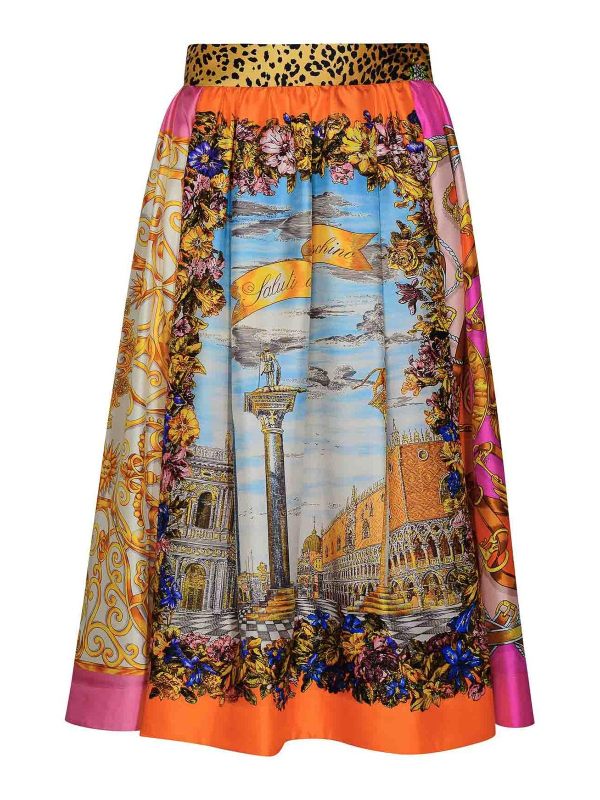 Moschino Jupe Midi - Multicolore