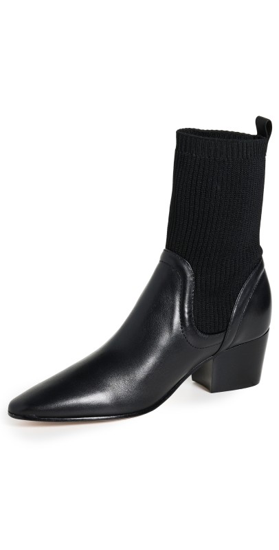 Schutz Camille Knit Boots Black