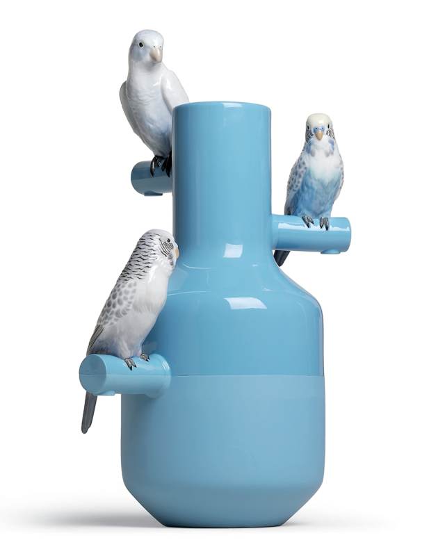 Parrot Parade Vase