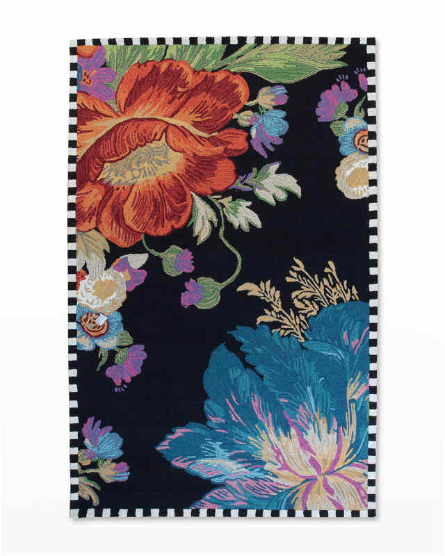 Flower Market Reflections Rug, 5' x 8'