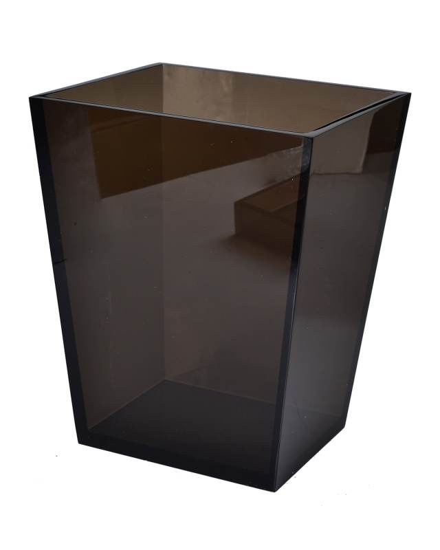 Smocked Ice Lucite Wastebasket