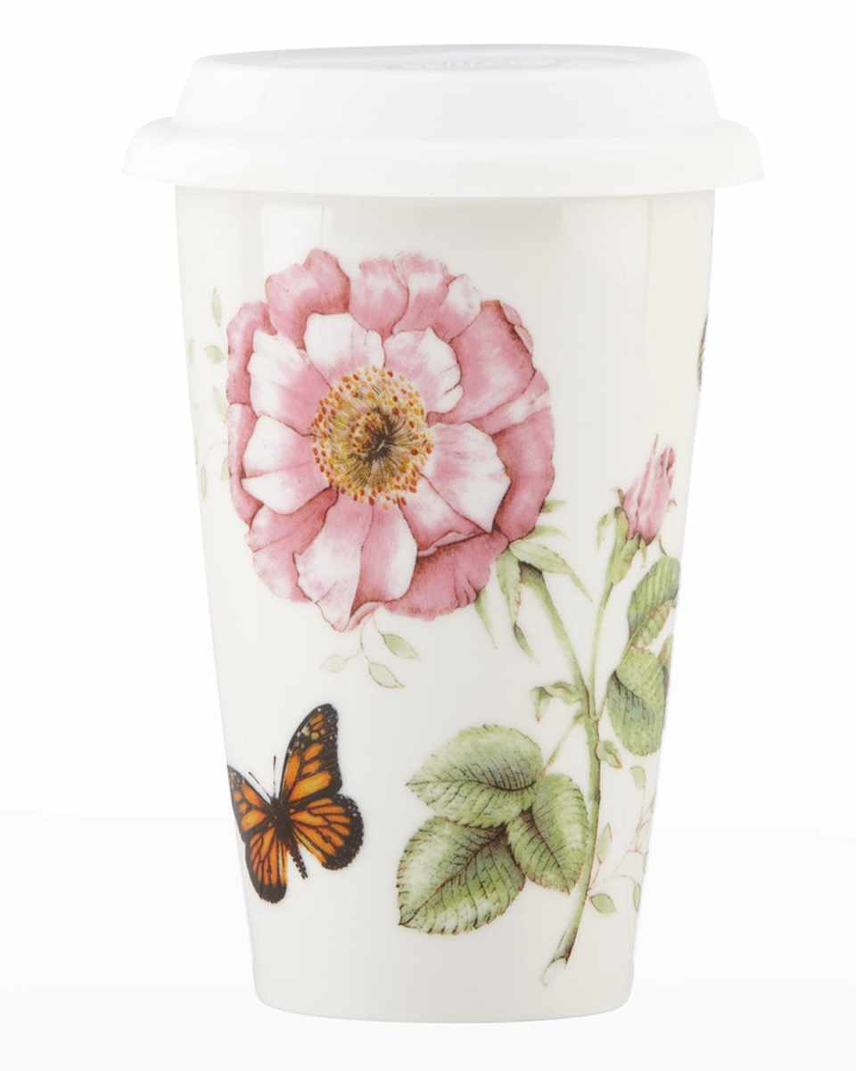 Butterfly Meadow Thermal Travel Mug