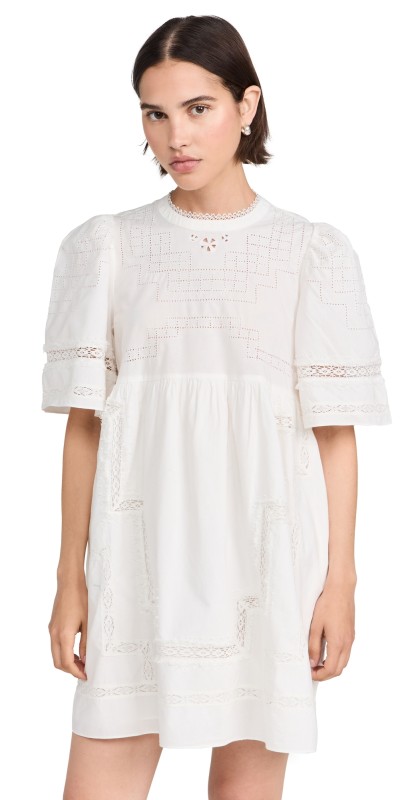 Sea Lilith Thread Pull Dress Ivory