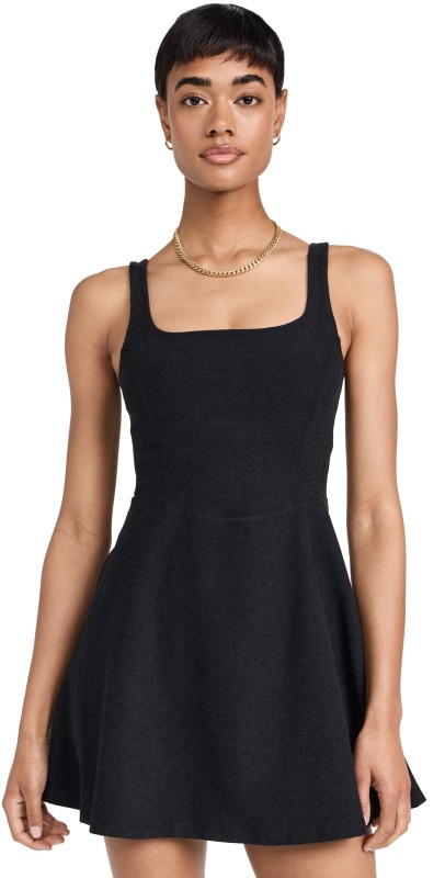 Beyond Yoga Spacedye Garden Party Dress Darkest Night