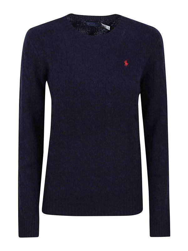 Polo Ralph Lauren Pull Col Bateau - Bleu Foncé