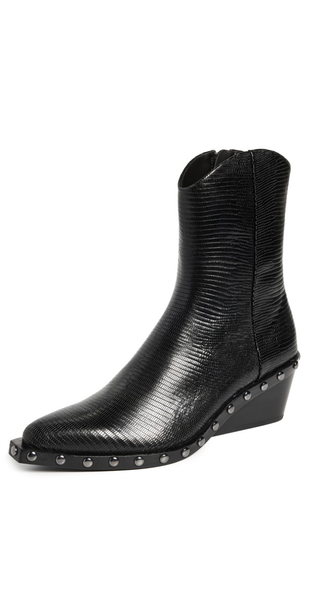 rag & bone Santiago Mid Boots Black Lizard