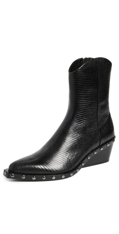 rag & bone Santiago Mid Boots Black Lizard