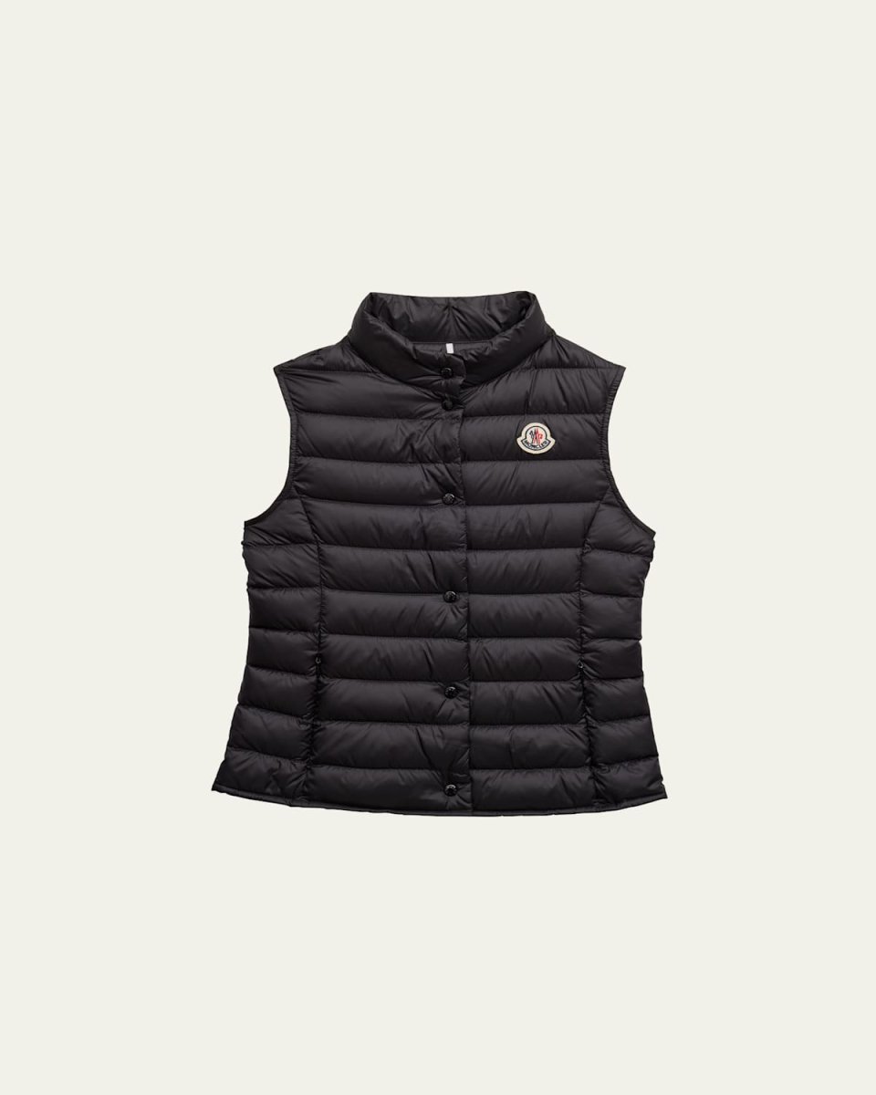 Boy's Liane Quilted Down Vest, Size 8-14