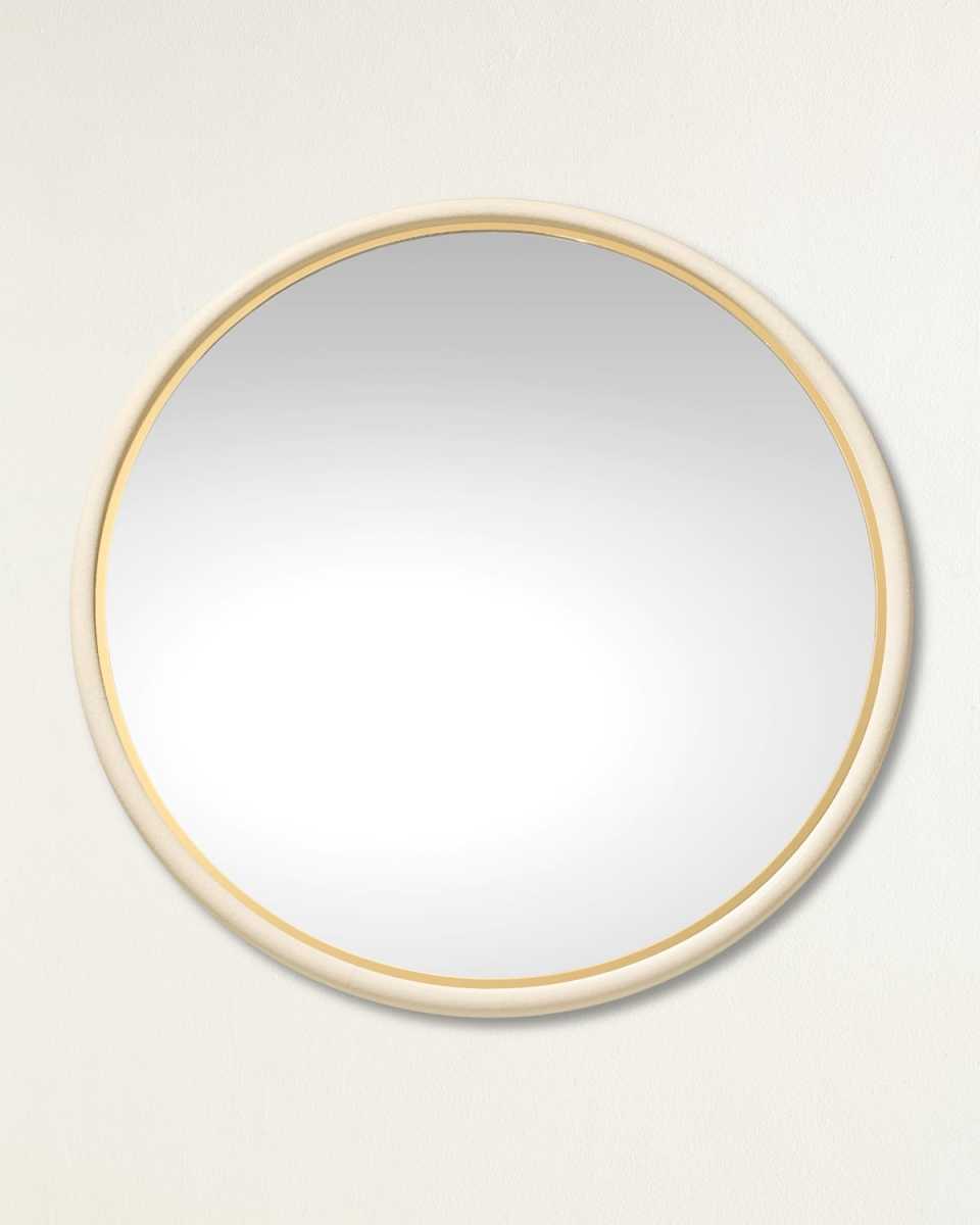 Faux Shagreen Wall Mirror
