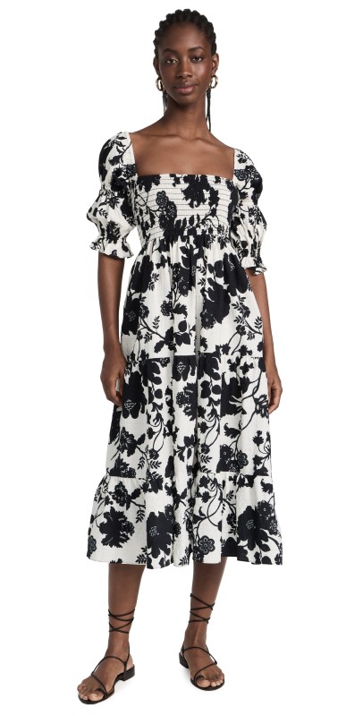 MISA Margarita Dress Flora Negra