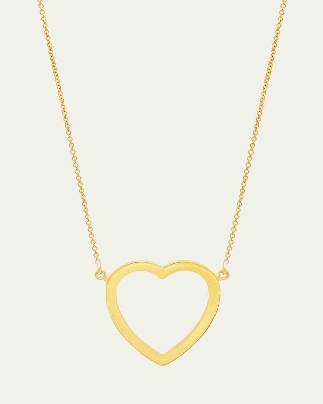 Large Open Heart Necklace