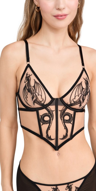 Thistle and Spire Dracona Bodice Bra Butterscotch/Black