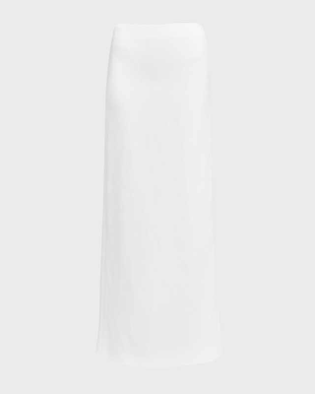 Bonded Linen Toile Maxi Skirt