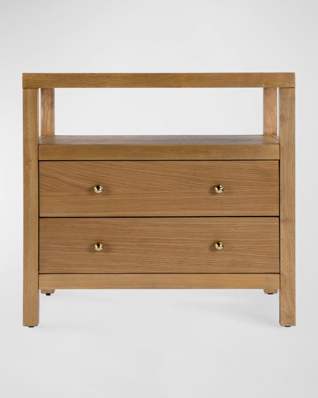 Raine Two-Drawer Nightstand