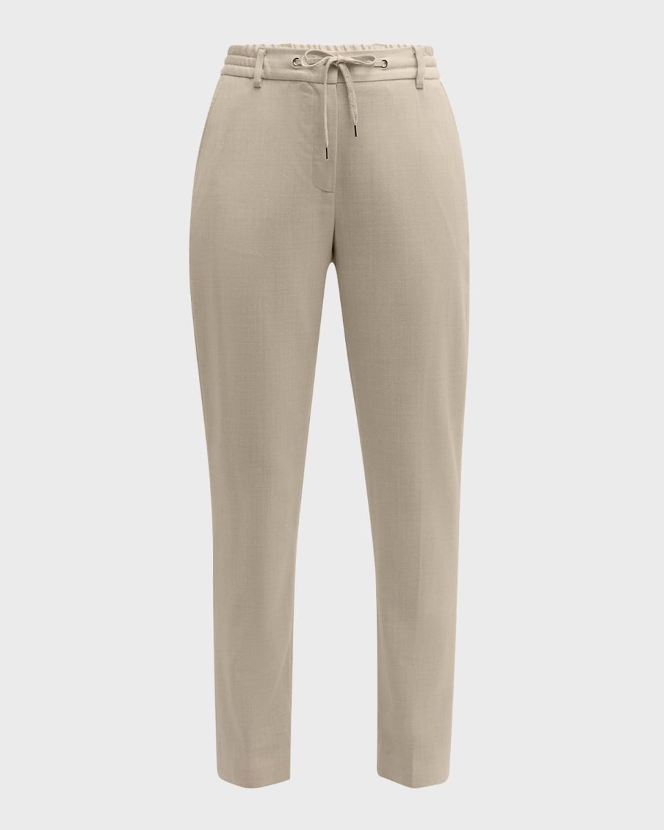 High-Rise Slim Pants