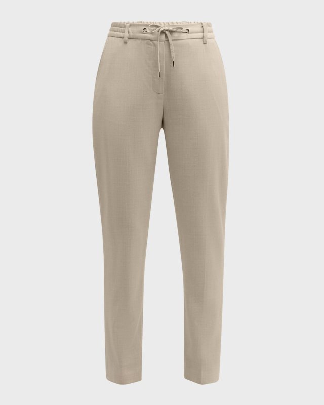 High-Rise Slim Pants