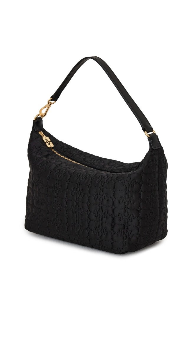 GANNI Butterfly Medium Pouch Black